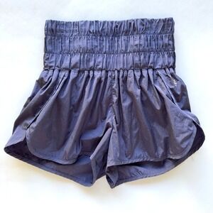 Free People Movement The Way Home High Rise Shorts-Lined-Womens Size XS-Deep Sea